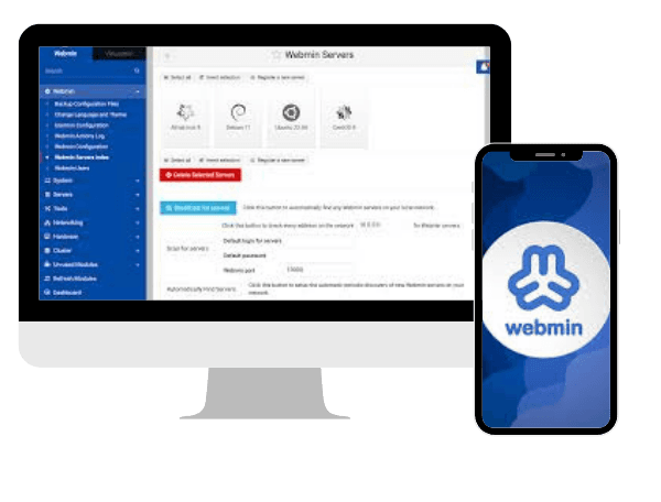 Webmin server about